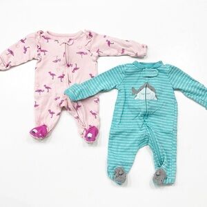 Carter's baby zip up footies